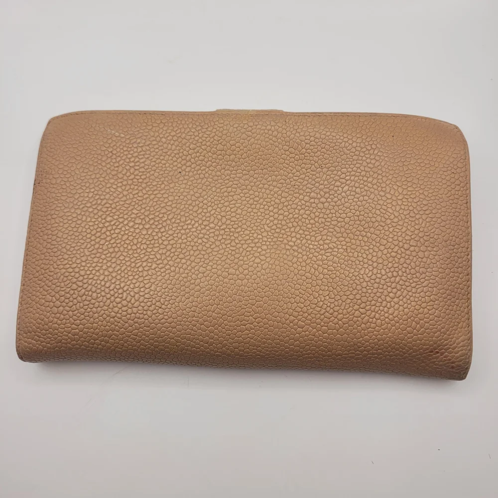 Chanel Caviar Leather CC Logo Wallet
